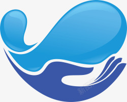 抽象水滴环保logo图标高清图片
