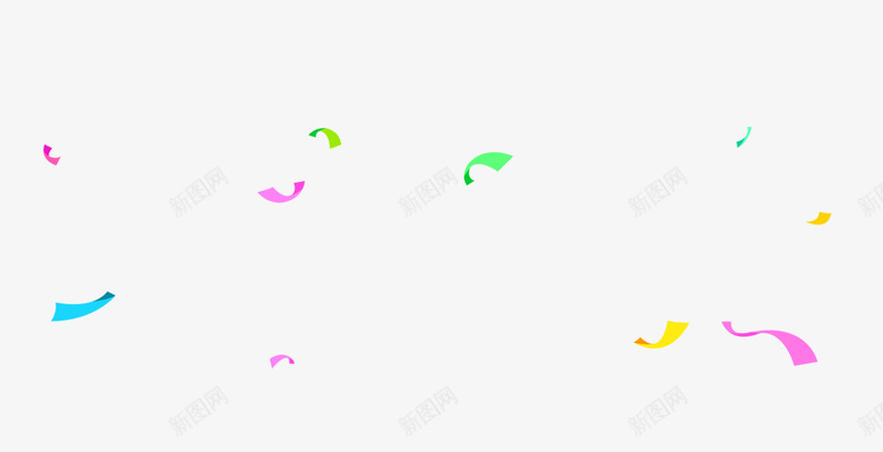 漂浮的丝带png免抠素材_新图网 https://ixintu.com 丝带 彩色 条 漂浮 装饰