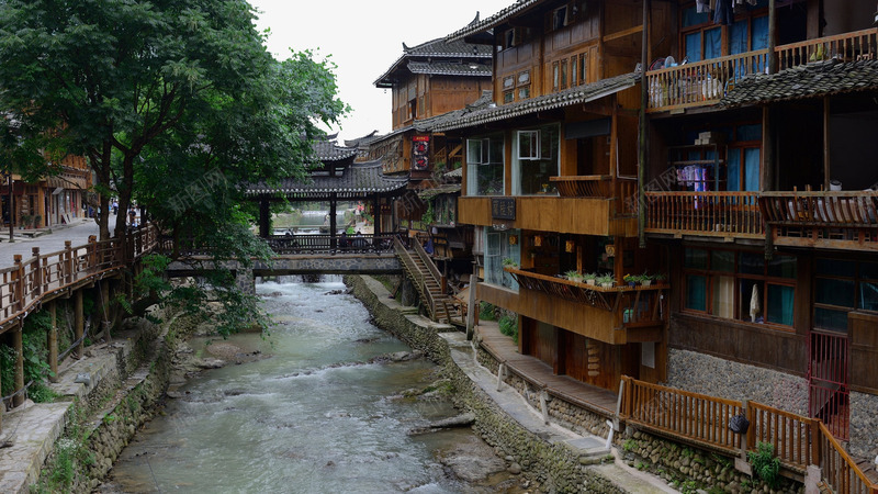 贵州西江千户苗寨png免抠素材_新图网 https://ixintu.com 名胜古迹 旅游风景 著名建筑