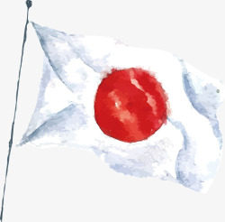 日本杂志国旗飘飘矢量图素材