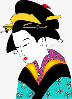 日本的艺伎素材