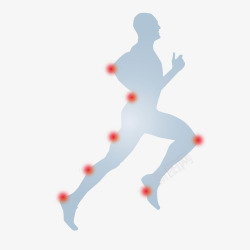 人物点状运动跑步人物矢量图高清图片