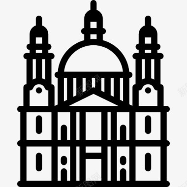 Saintpaul大教堂图标图标