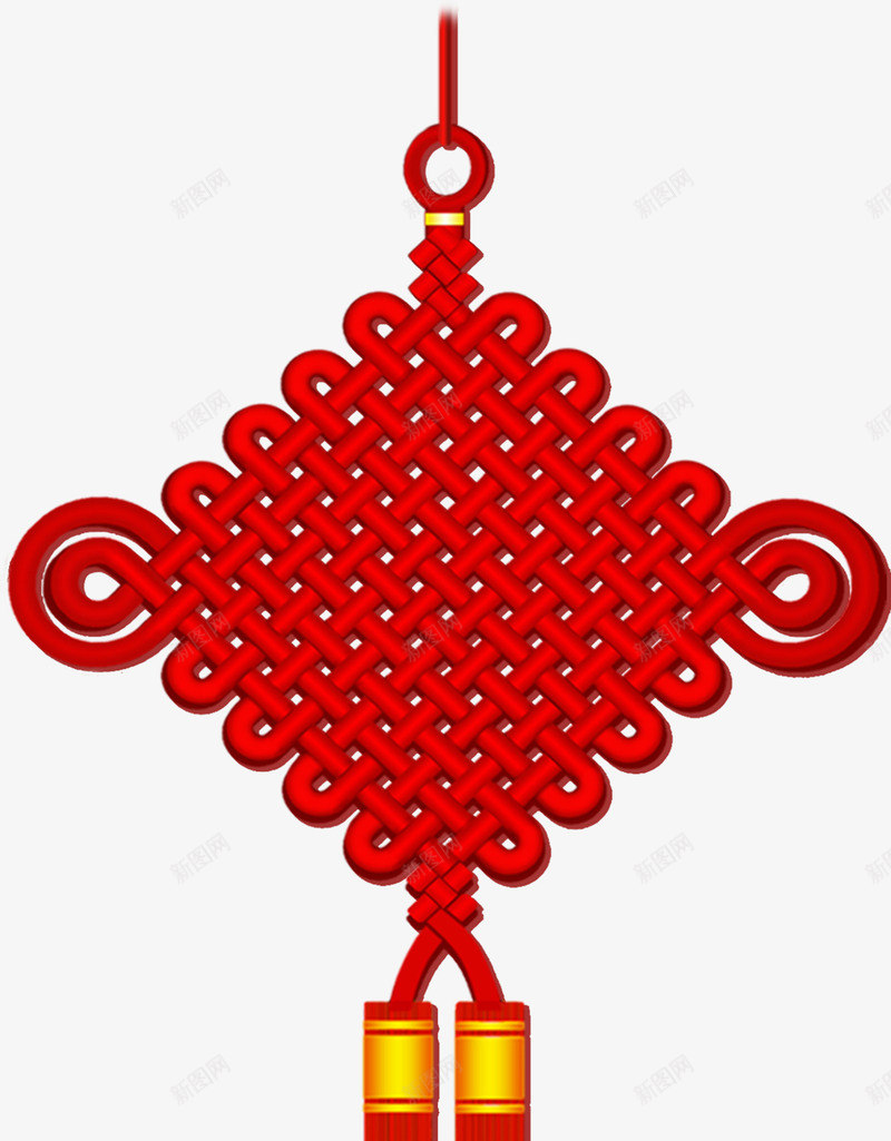 创意手绘中国元素红色的中国节png免抠素材_新图网 https://ixintu.com 中国 元素 创意 红色