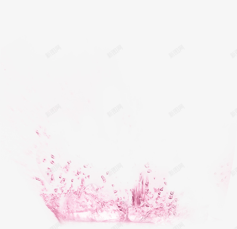 粉色水彩时尚喷溅水珠png免抠素材_新图网 https://ixintu.com 喷溅 时尚 水彩 水珠 粉色