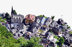 奥地利奥地利哈尔施塔特小镇二高清图片