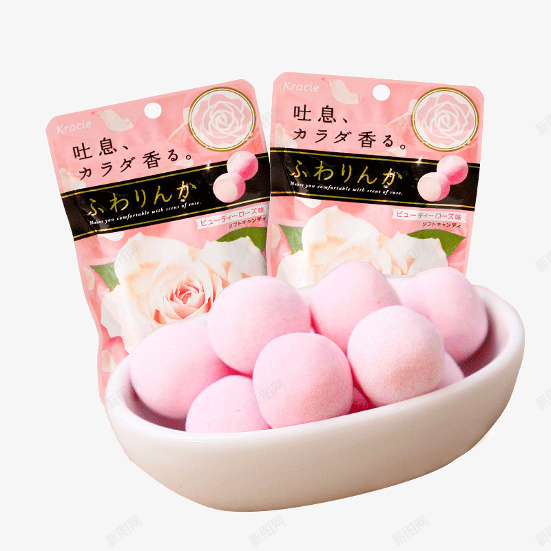 粉色糖果png免抠素材_新图网 https://ixintu.com 产品实物 小吃 日本零食 袋装