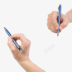 手势写字画画手握笔高清图片