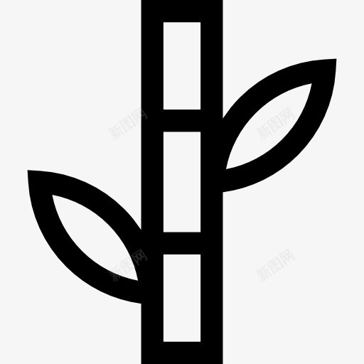 竹图标png_新图网 https://ixintu.com 日本 植物 竹子 自然