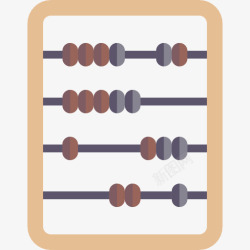 数学用具算盘图标高清图片