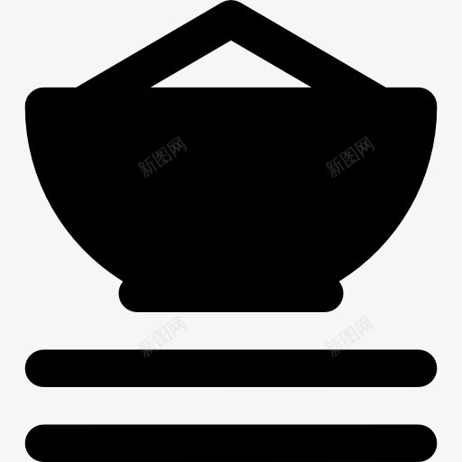 Rice图标png_新图网 https://ixintu.com 中国菜 日本菜 碗 筷子 米饭 食品