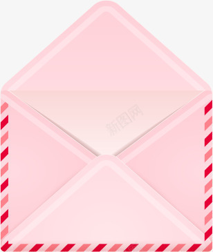 打开的粉红信封装饰png免抠素材_新图网 https://ixintu.com 信封 打开 粉红 装饰