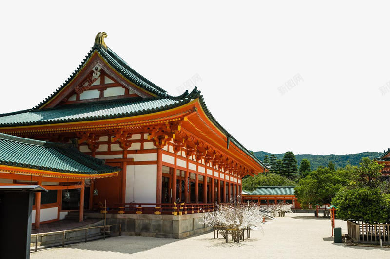 日本平安神宫八png免抠素材_新图网 https://ixintu.com 名胜古迹 旅游风景 著名建筑
