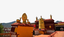 西藏大昭寺寺庙特色建筑素材