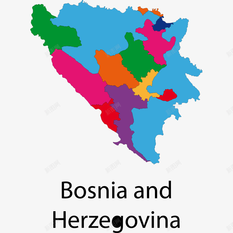 地图欧洲地图png免抠素材_新图网 https://ixintu.com Bosnia Herzeg and ovina 国家 国家地图 地图 地图元素 平面 彩色 插画 欧洲地图