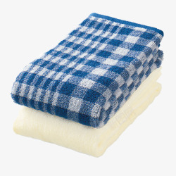 棉格纹面巾日本无印良品棉格纹面巾高清图片