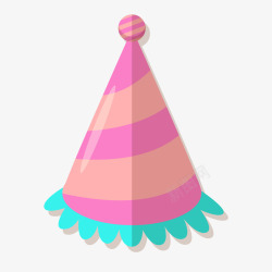粉色帽子彩色生日派对高清图片