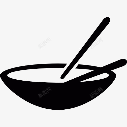 碗和筷子图标png_新图网 https://ixintu.com 中国菜 工具和用具 碗 筷子