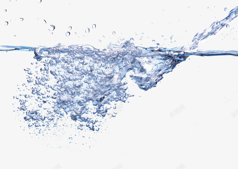 分散溅开的水中气泡png免抠素材_新图网 https://ixintu.com 分散 平面 水中 水中气泡 水珠 浮动 蓝色