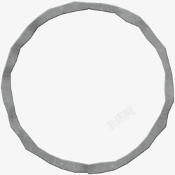 圆的石头圆框高清图片