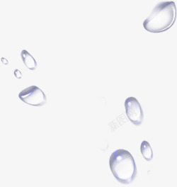 卡通白色液体水珠素材