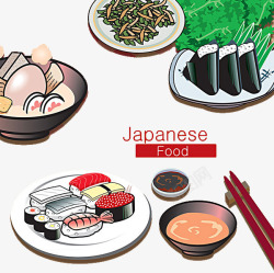 桌面布置日本寿司高清图片