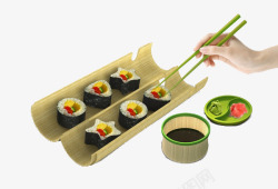 韩国料理蘸料寿司高清图片