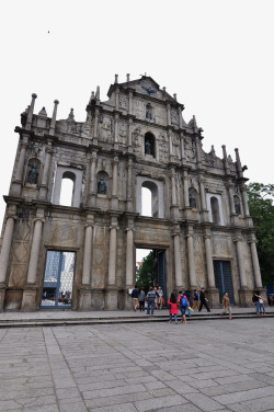 澳门旅游景点澳门大三巴牌坊高清图片