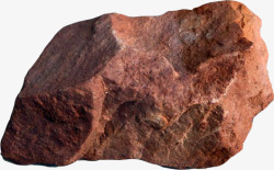 红色的石头一块发红的砂岩石头高清图片