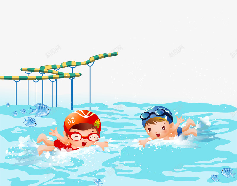 小孩游泳背景psd免抠素材_新图网 https://ixintu.com 小孩 教育 游泳 游泳培训