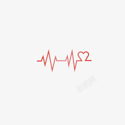 心脏海报心脏线条矢量图高清图片