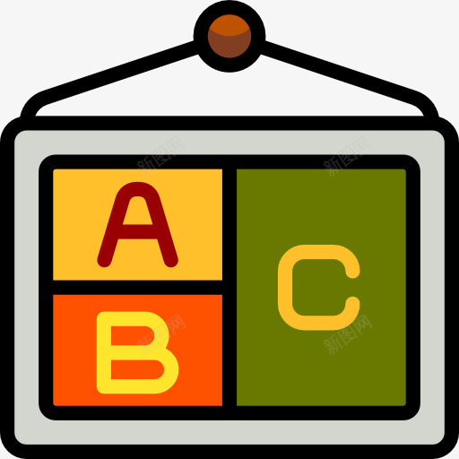 海报图标png免抠素材_新图网 https://ixintu.com ABC 学习 学校 教育 海报