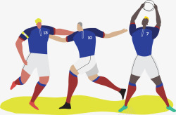 法国足球背景团队法国欧洲杯赛事矢量图高清图片