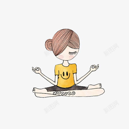瑜伽冥想卡通人物png免抠素材_新图网 https://ixintu.com 冥想 卡通人物 教育 瑜伽 瑜伽培训