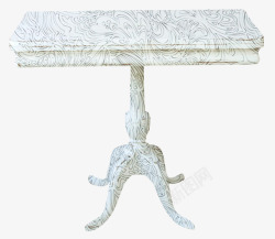 白色立式花纹立式桌子高清图片