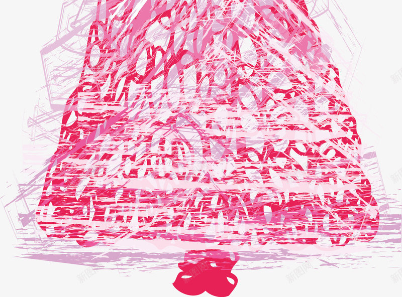 创意彩色圣诞树png免抠素材_新图网 https://ixintu.com 创意 创意元素 创意集市 彩色线条 矢量源文件 西方节日