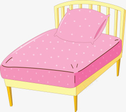 粉红色床粉红套装小公主床高清图片