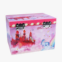 盒子女孩音乐盒首饰盒儿童女孩玩具高清图片