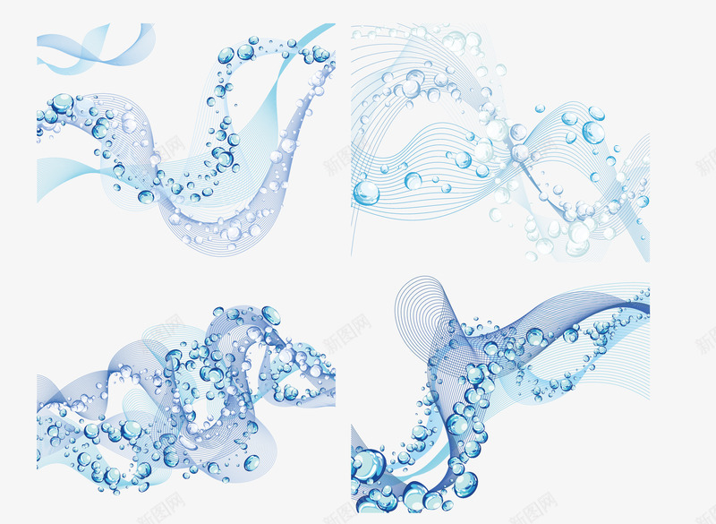 创意水纹png免抠素材_新图网 https://ixintu.com 卡片 卡片背景 水珠 水纹 波浪 花纹