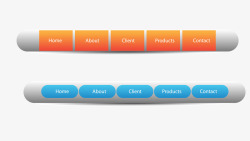 横向网页导航条素材