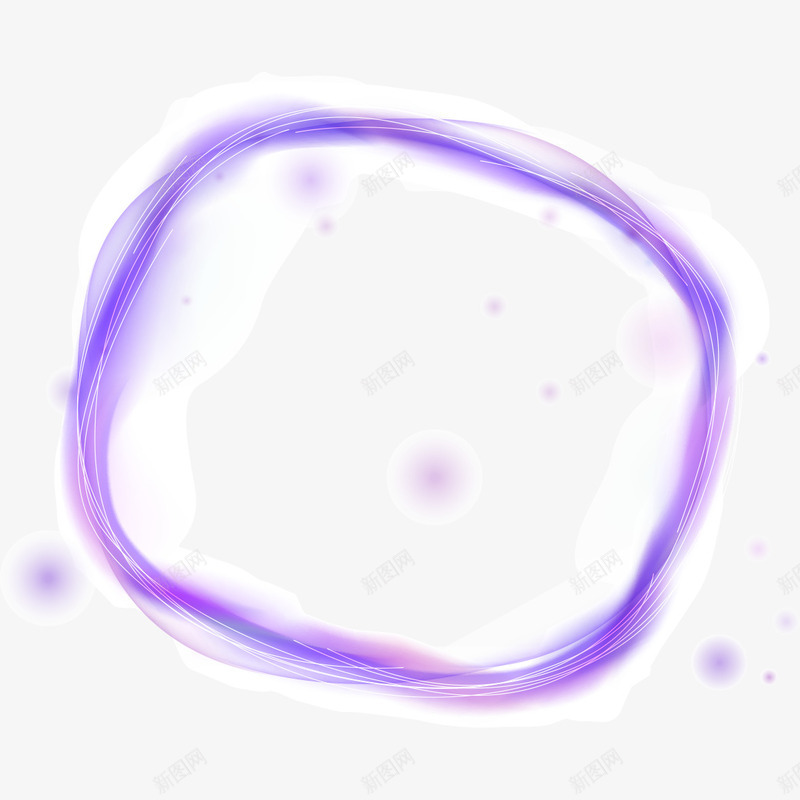 紫色的特效圆框png免抠素材_新图网 https://ixintu.com 特效 紫色 紫色的特效圆框 绘制