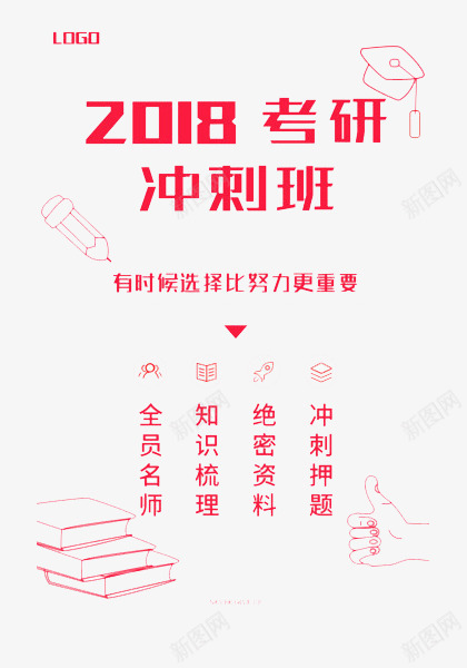 考研海报红色字体排版psd免抠素材_新图网 https://ixintu.com 备战考研 排版 考研 考研冲刺班 考研字体 考研宣传单