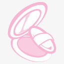 粉红手绘化妆品图标图标