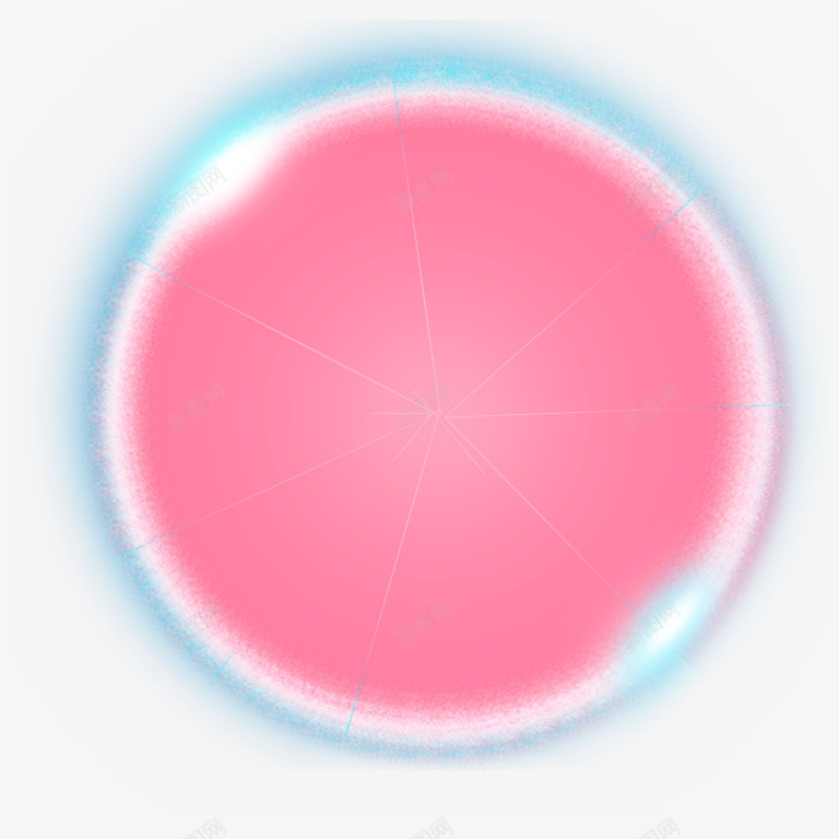 里粉红色圆被蓝极光包围png免抠素材_新图网 https://ixintu.com 粉红色 里粉红色圆被蓝极光包围