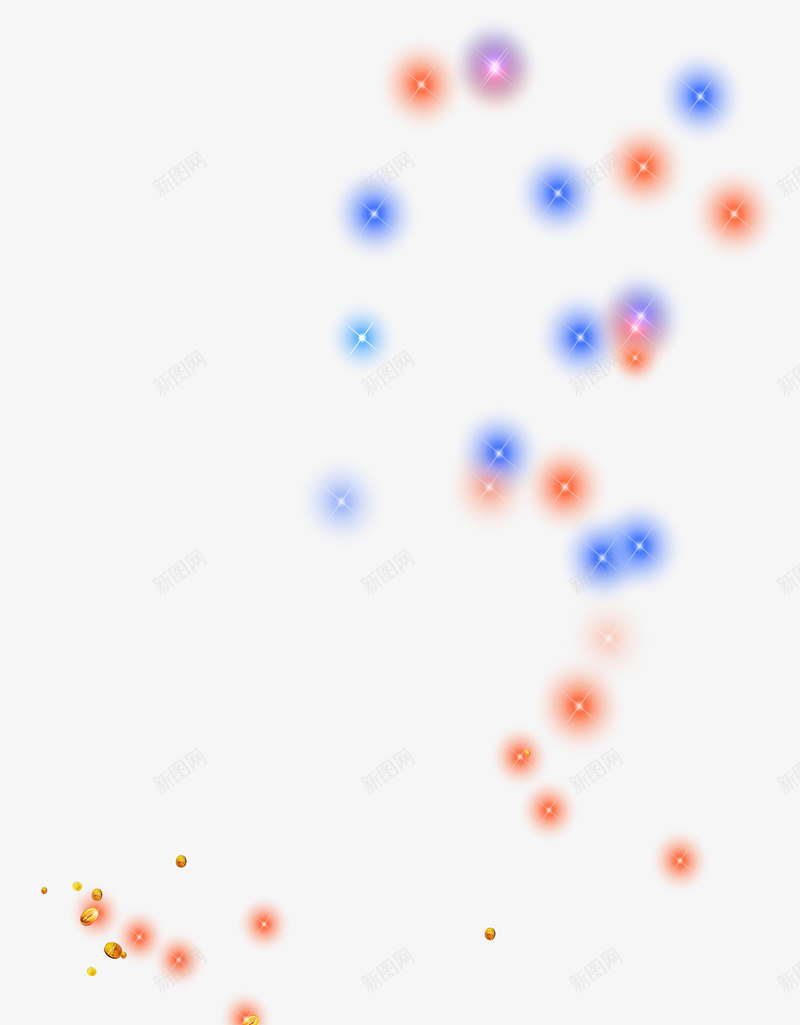 点光配景png免抠素材_新图网 https://ixintu.com 五颜六色