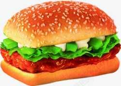 汉堡包食物快餐分层素材
