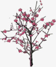 创意梅花树合成素材
