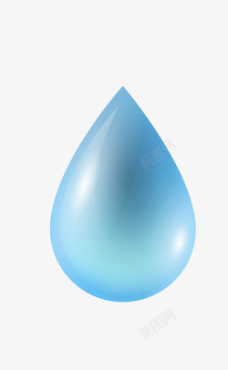 唯美蓝色水滴素材