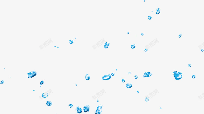 水滴png免抠素材_新图网 https://ixintu.com 卡通 水滴 液滴 漂浮 装饰