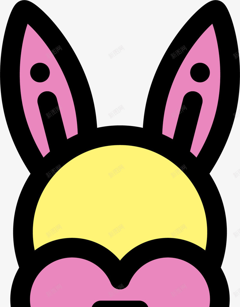卡通小兔子图标png_新图网 https://ixintu.com 兔牙 动物 十二生肖 卡通图标 小兔子 长耳朵
